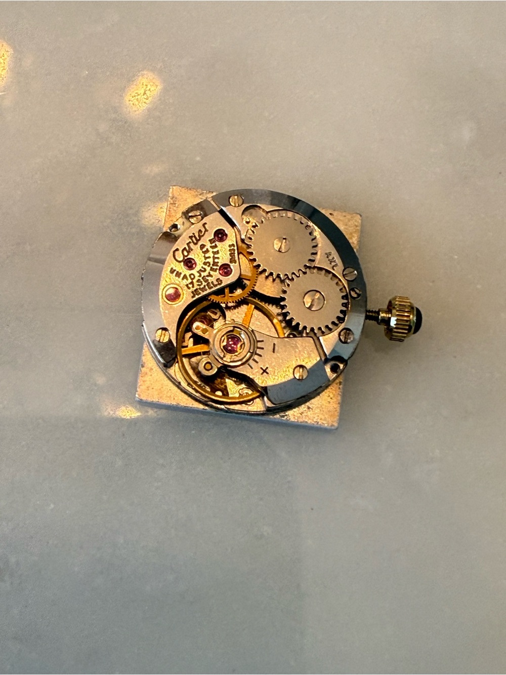 Auth Vintage Cartier Tank 18k Electroplated 1970s 21x28mm Manual Wind Movement - Picture 11 of 16